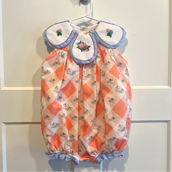 Busy Bee Smocks! Other - Busy Bee Smocks Classic Floral Bubble Romper Size 3T